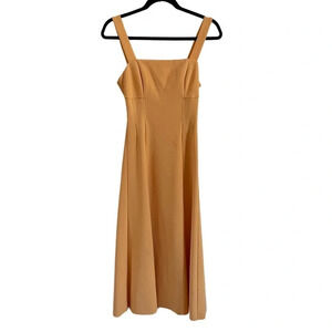 Finders Keepers‎ cantaloupe orange stretch A-line cocktail  dress